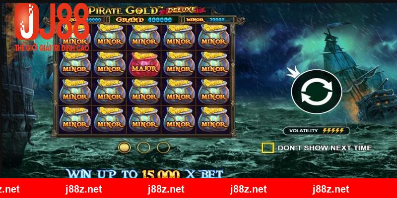 Các giải Jackpot sẽ giành được trong Nổ Hũ Vua Hải Tặc