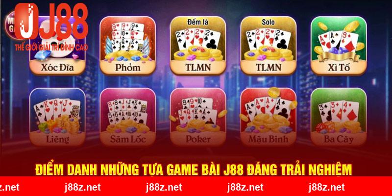 Điểm danh những tựa game bài J88 đáng trải nghiệm